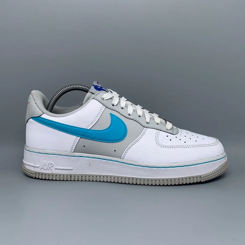 Nike Air Force 1 '07 LV8 White Multi Color Swoosh‎ Shoes DC8874-100 Men’s Sz 8.5
